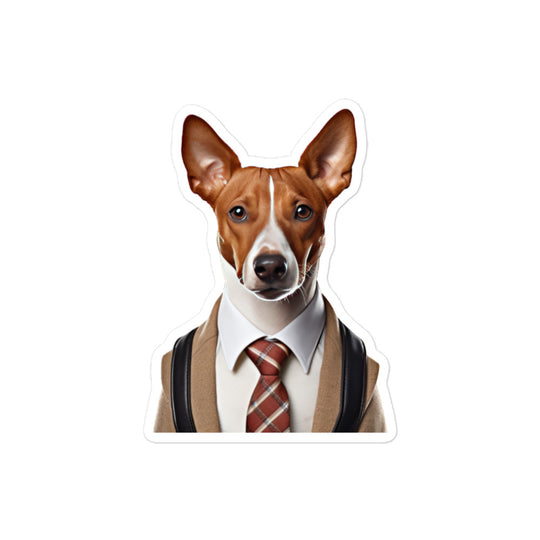 Basenji Student Sticker - Stickerfy.ai