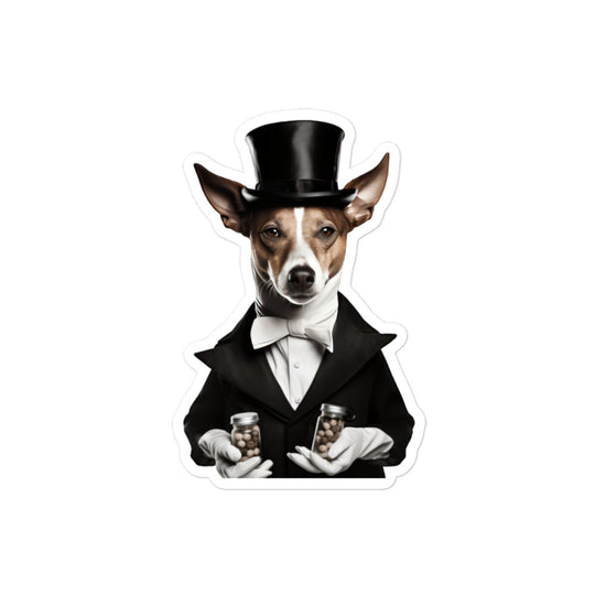 Basenji Pharmacist Sticker - Stickerfy.ai