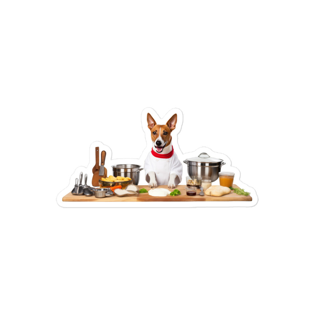 Basenji Chef Sticker - Stickerfy.ai