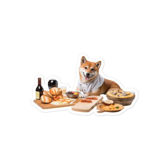 Shiba Inu Chef Sticker - Stickerfy.ai