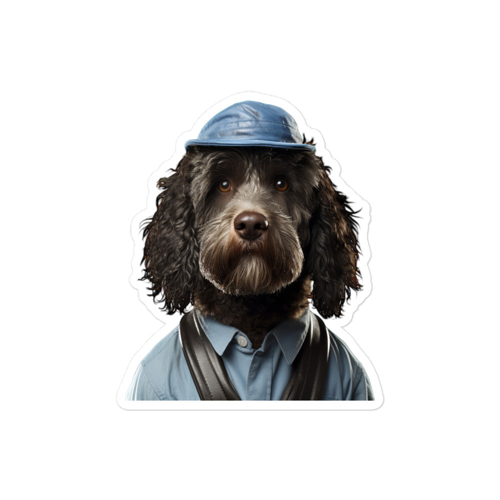 Portuguese Water Janitor Sticker - Stickerfy.ai