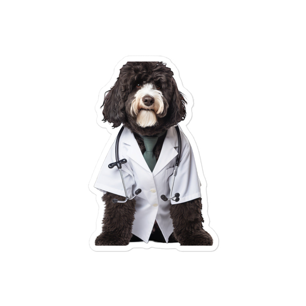 Portuguese Water Doctor Sticker - Stickerfy.ai