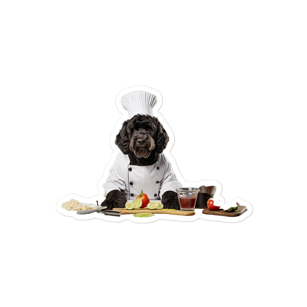 Portuguese Water Chef Sticker - Stickerfy.ai