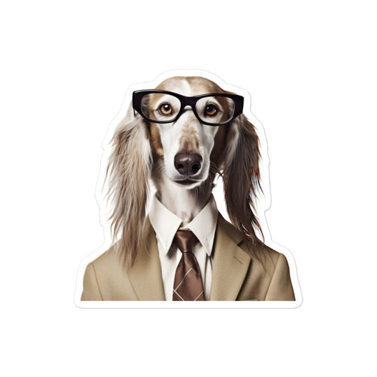 Saluki Sales Consultant Sticker - Stickerfy.ai