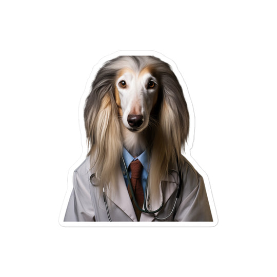 Saluki Doctor Sticker - Stickerfy.ai