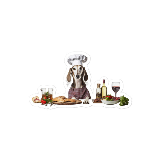 Saluki Chef Sticker - Stickerfy.ai