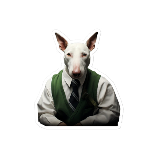 Bull Terrier Transit Operator Sticker - Stickerfy.ai