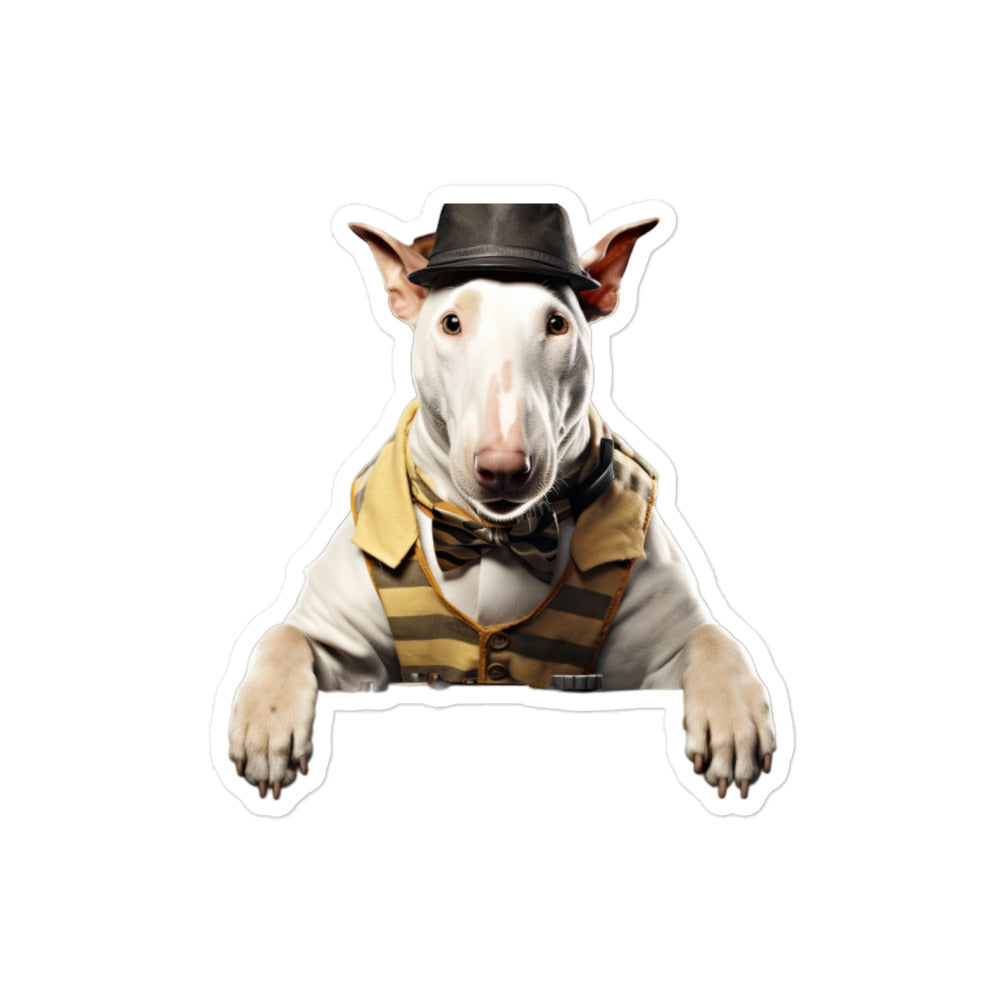 Bull Terrier Transit Operator Sticker - Stickerfy.ai