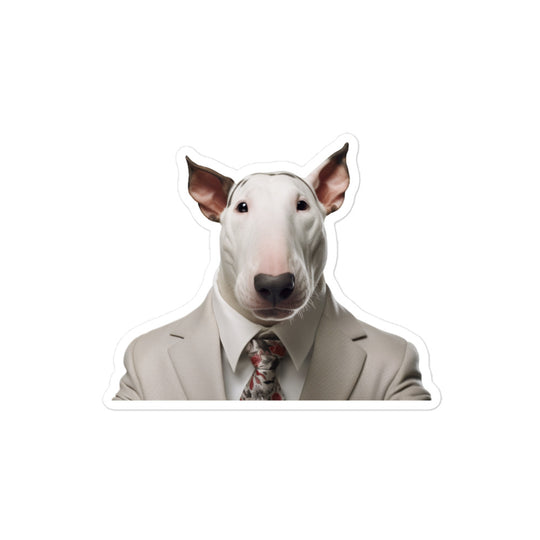 Bull Terrier Sales Consultant Sticker - Stickerfy.ai