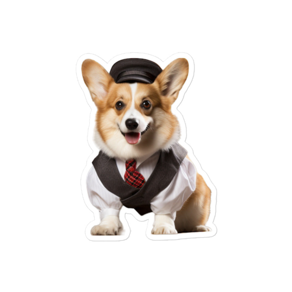 Welsh Corgi Transit Operator Sticker - Stickerfy.ai