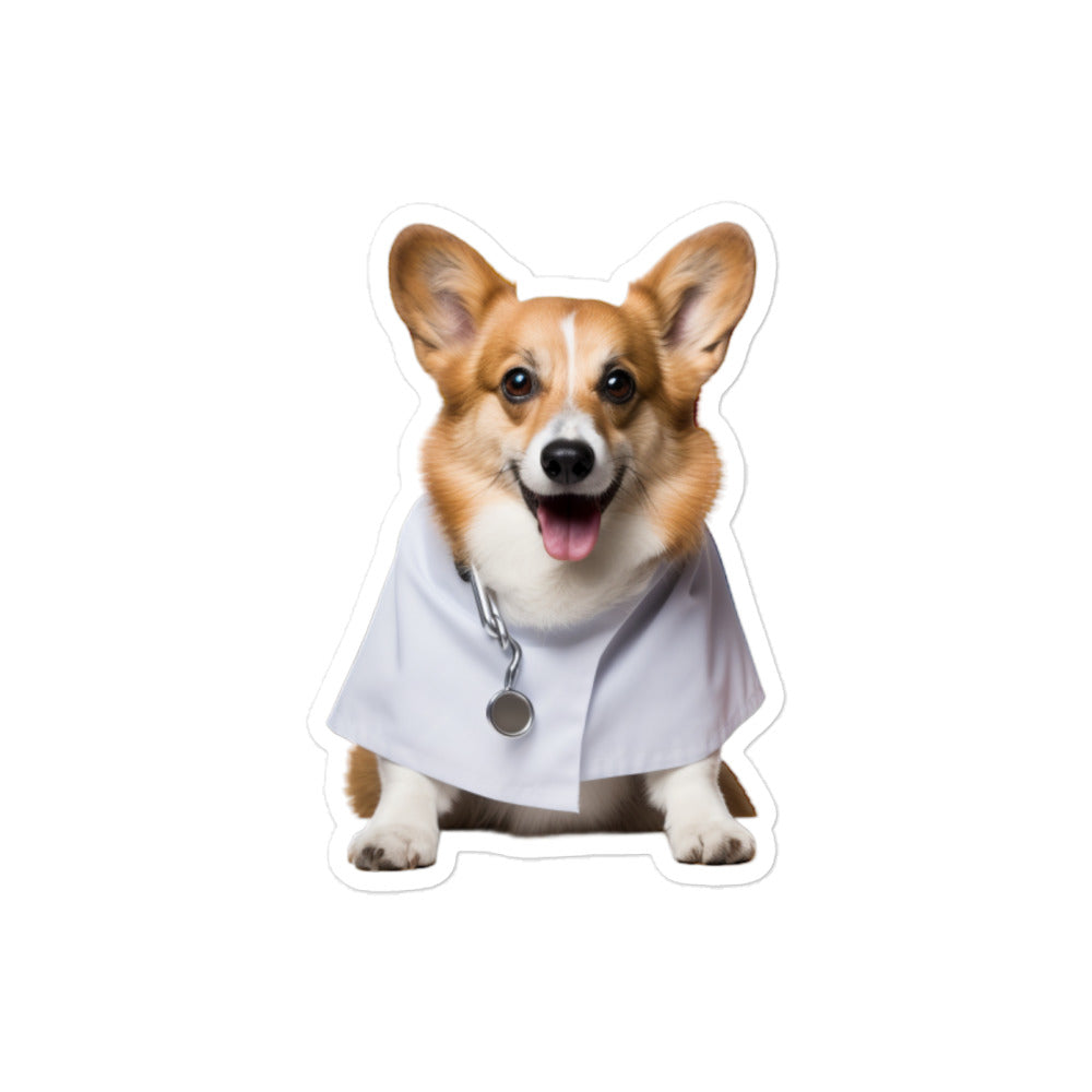 Welsh Corgi Pharmacist Sticker - Stickerfy.ai