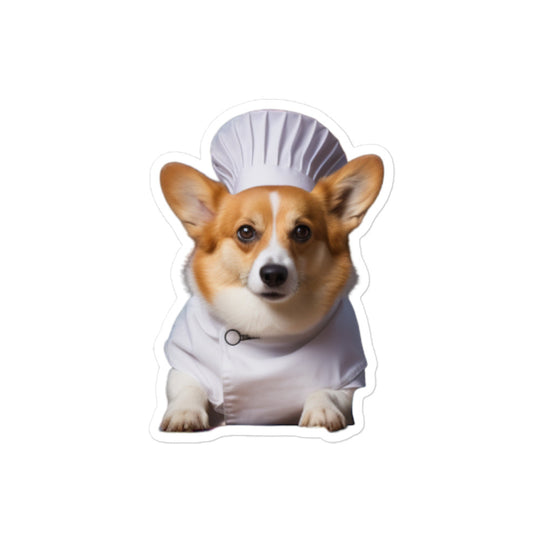 Welsh Corgi Chef Sticker - Stickerfy.ai