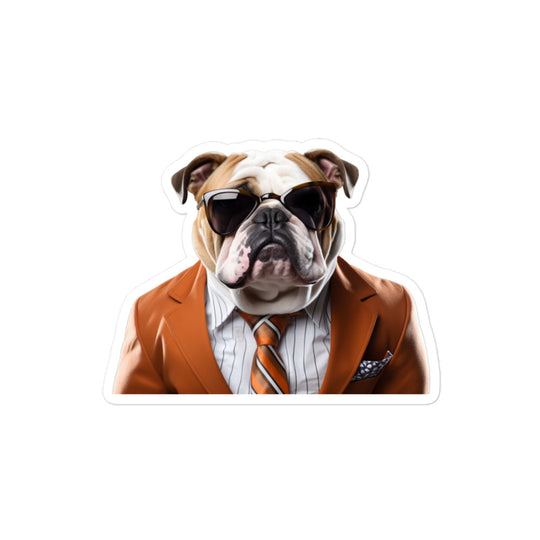 Bulldog Sales Consultant Sticker - Stickerfy.ai