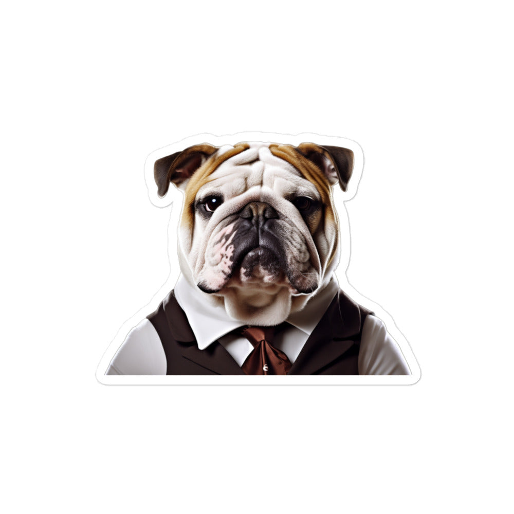 Bulldog Hotel Staff Sticker - Stickerfy.ai