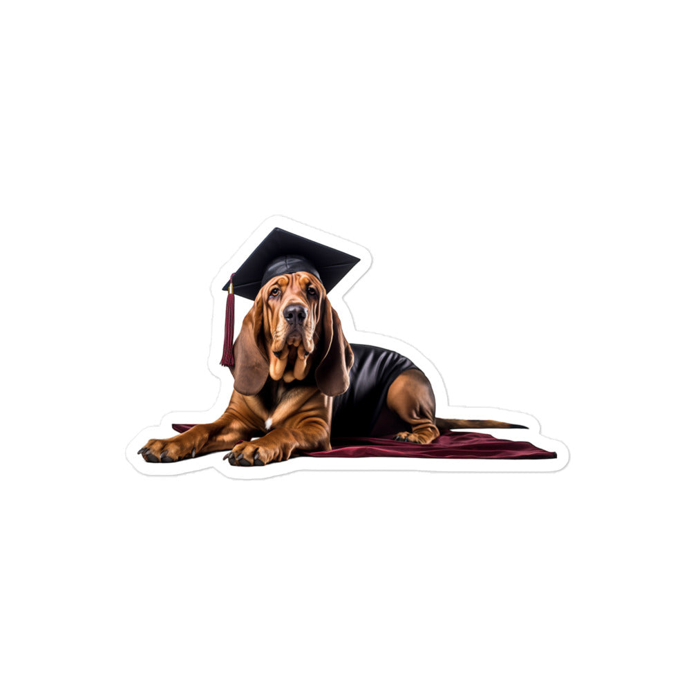 Bloodhound Student Sticker - Stickerfy.ai