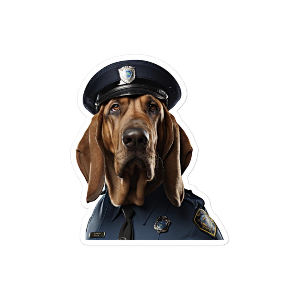 Bloodhound Security Officer Sticker - Stickerfy.ai