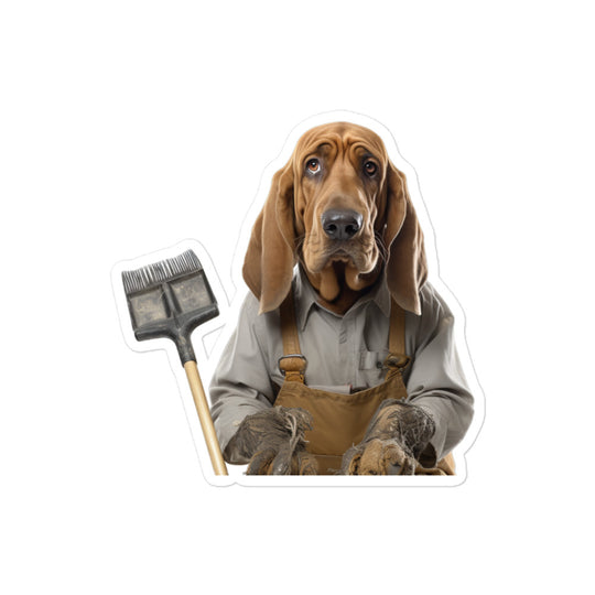 Bloodhound Janitor Sticker - Stickerfy.ai