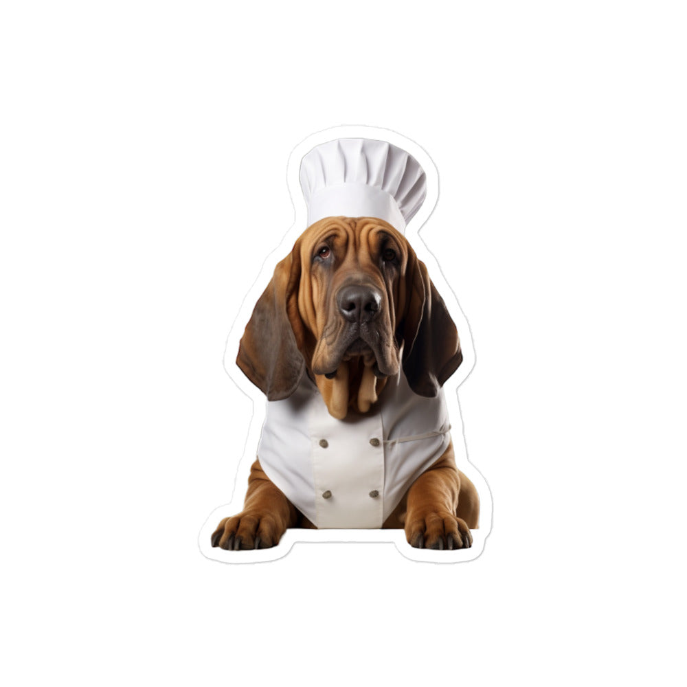 Bloodhound Chef Sticker - Stickerfy.ai