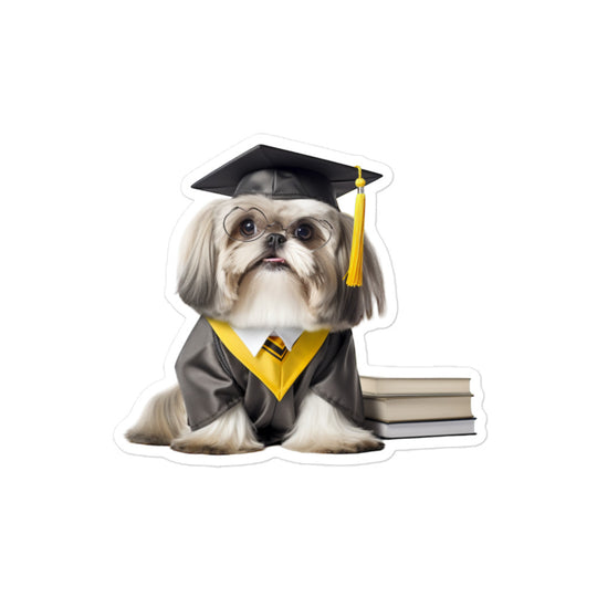 Lhasa Apso Student Sticker - Stickerfy.ai