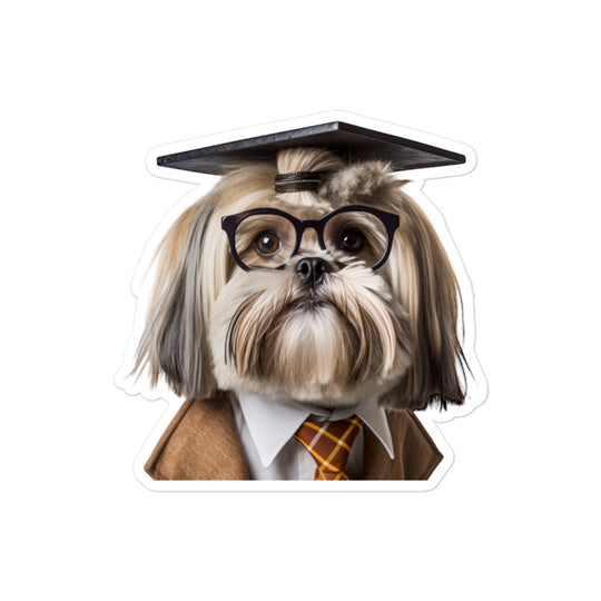 Lhasa Apso Student Sticker - Stickerfy.ai