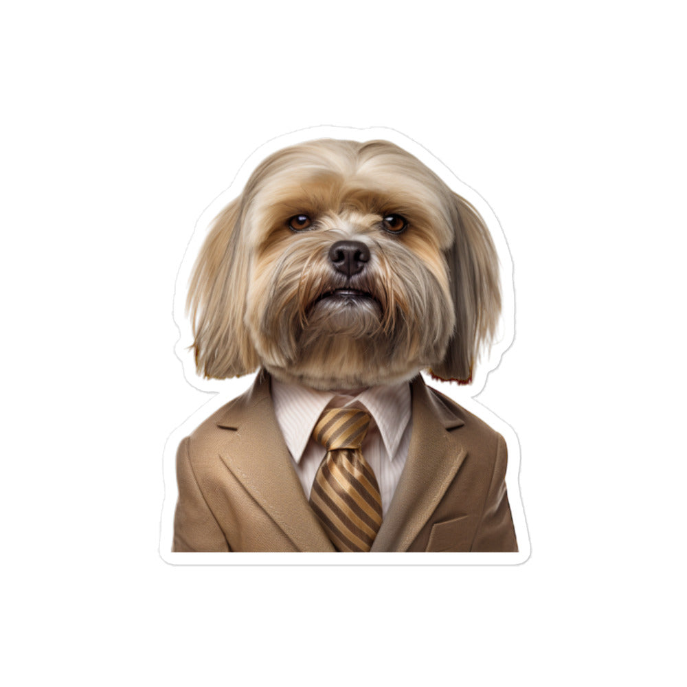 Lhasa Apso Sales Consultant Sticker - Stickerfy.ai