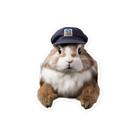 Jersey Wooly Transit Operator Bunny Sticker - Stickerfy.ai