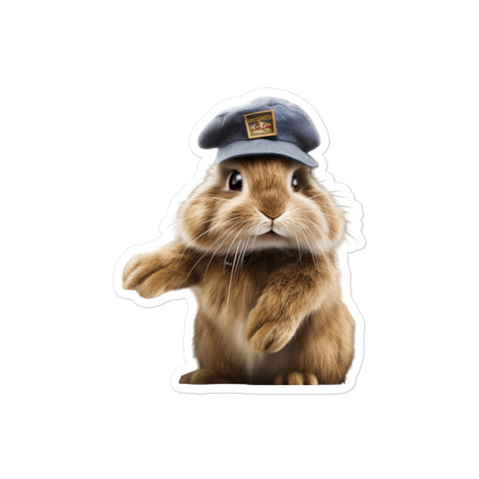 Jersey Wooly Transit Operator Bunny Sticker - Stickerfy.ai