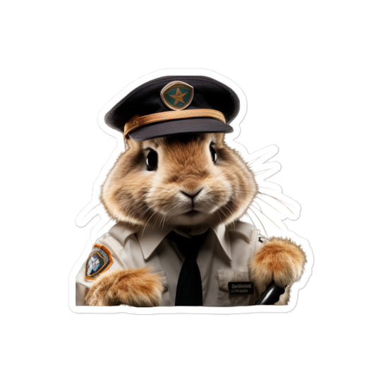 Jersey Wooly Transit Operator Bunny Sticker - Stickerfy.ai