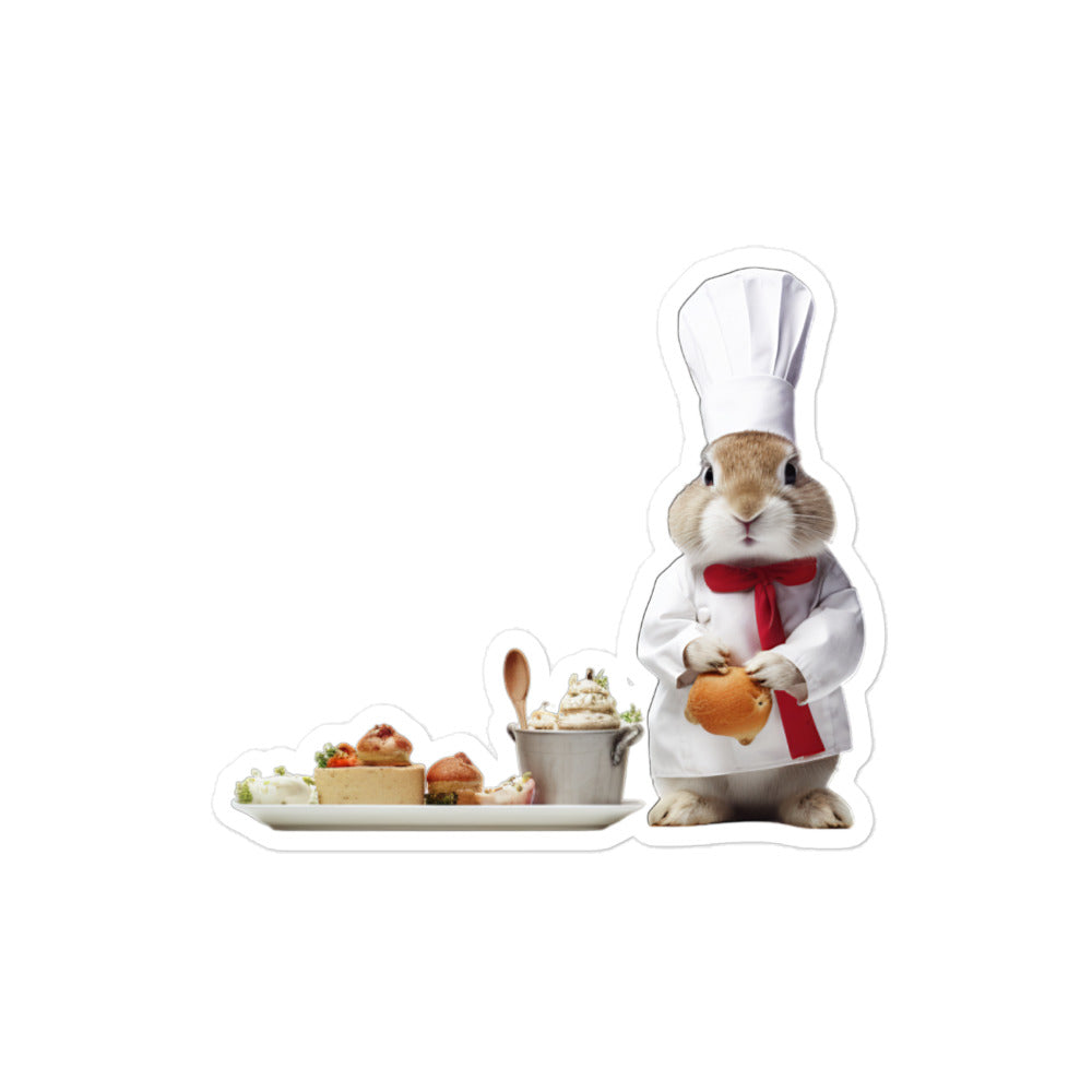 Britannia Petite Chef Bunny Sticker - Stickerfy.ai