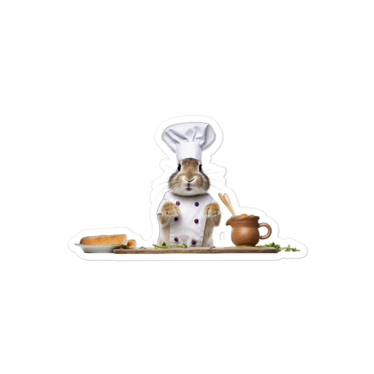 Britannia Petite Chef Bunny Sticker - Stickerfy.ai