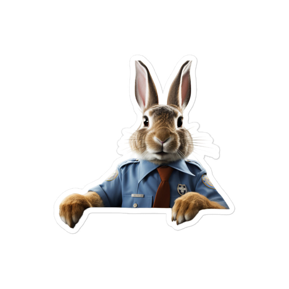 American Transit Operator Bunny Sticker - Stickerfy.ai