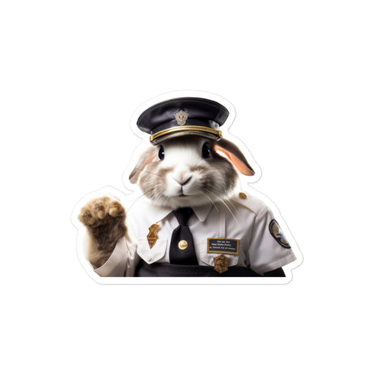 American Transit Operator Bunny Sticker - Stickerfy.ai