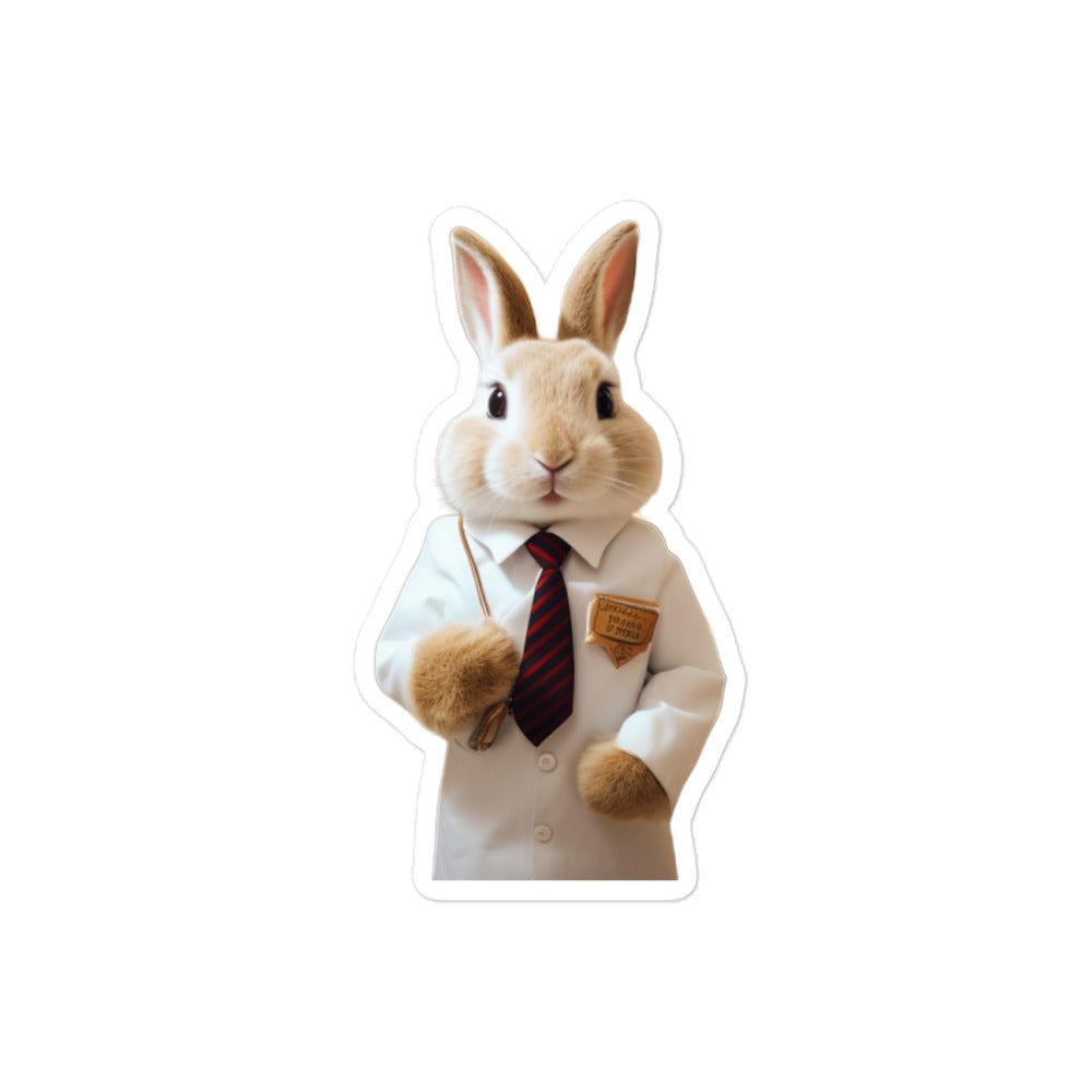 American Welcoming Hotel Bunny Sticker - Stickerfy.ai