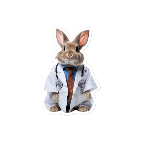 American Compassionate Doctor Bunny Sticker - Stickerfy.ai