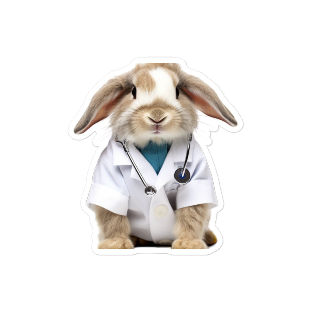 American Fuzzy Lop Compassionate Doctor Bunny Sticker - Stickerfy.ai