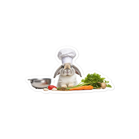 American Fuzzy Lop Chef Bunny Sticker - Stickerfy.ai