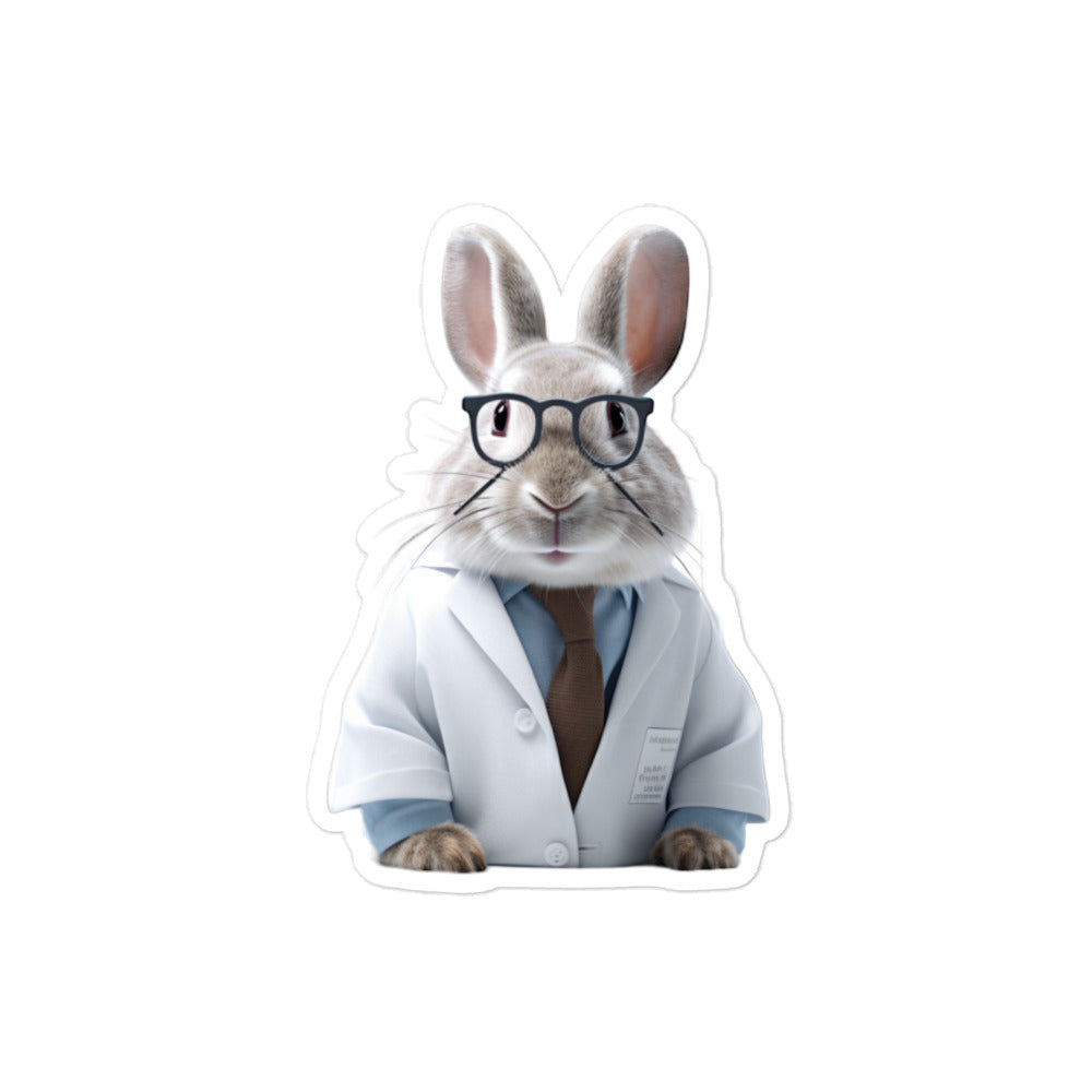 Beveren Compassionate Doctor Bunny Sticker - Stickerfy.ai