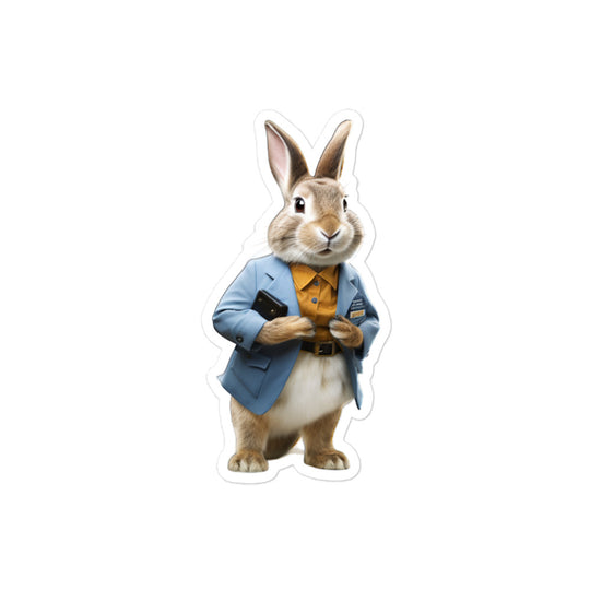 Californian Transit Operator Bunny Sticker - Stickerfy.ai