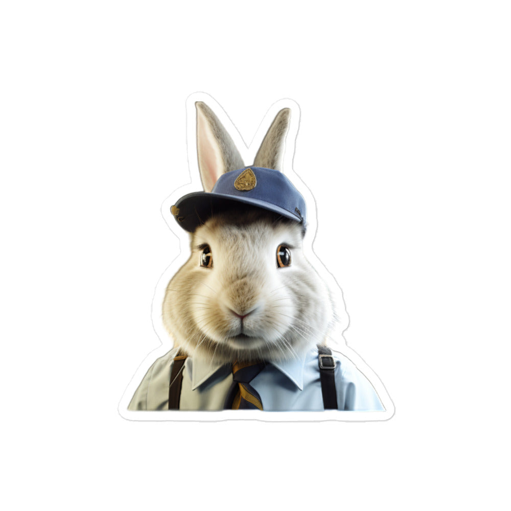 Californian Transit Operator Bunny Sticker - Stickerfy.ai