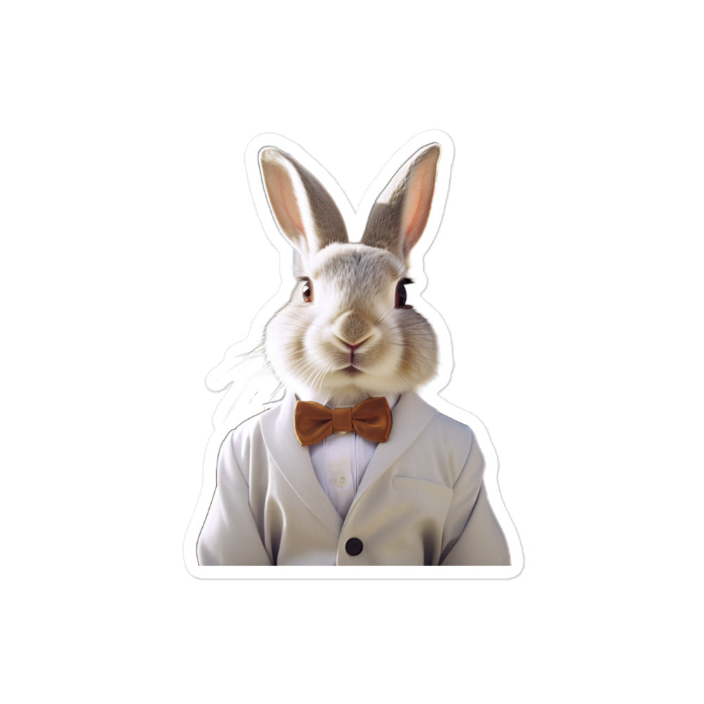 Californian Welcoming Hotel Bunny Sticker - Stickerfy.ai