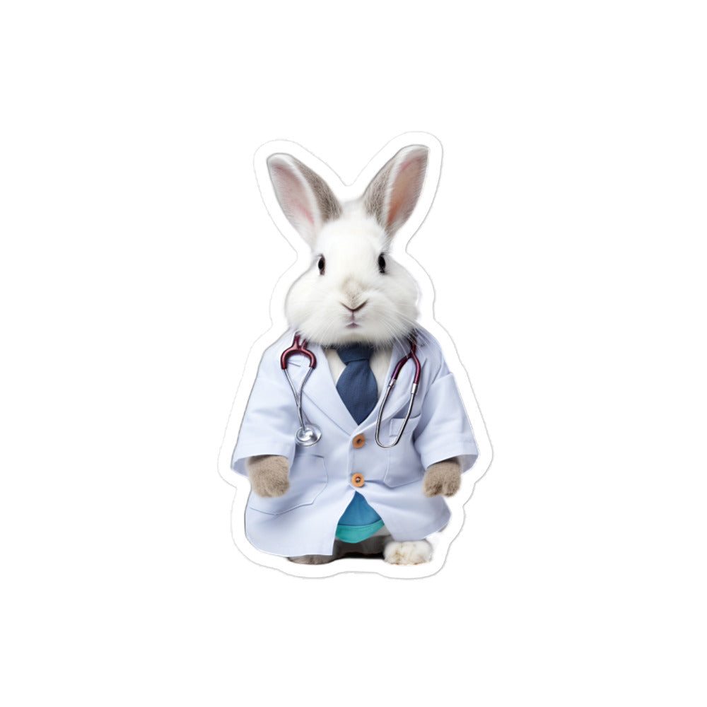 Californian Compassionate Doctor Bunny Sticker - Stickerfy.ai