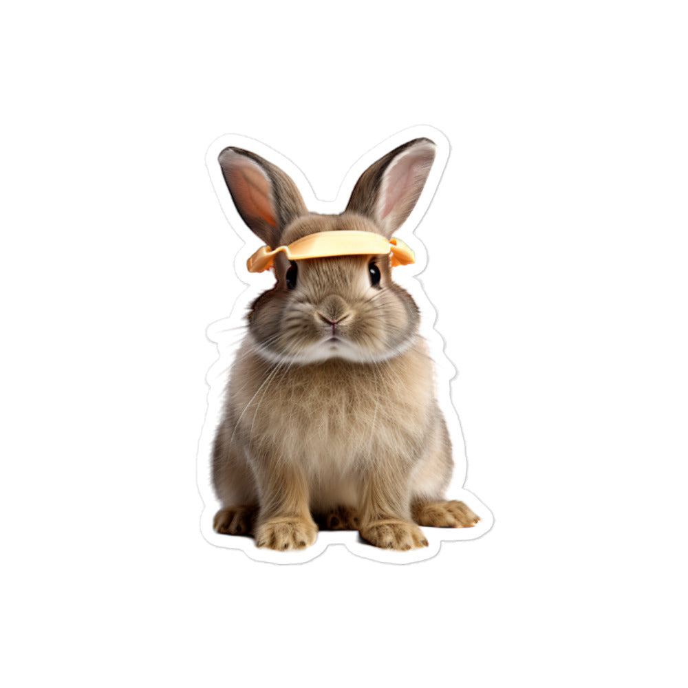 Californian Contractor Bunny Sticker - Stickerfy.ai