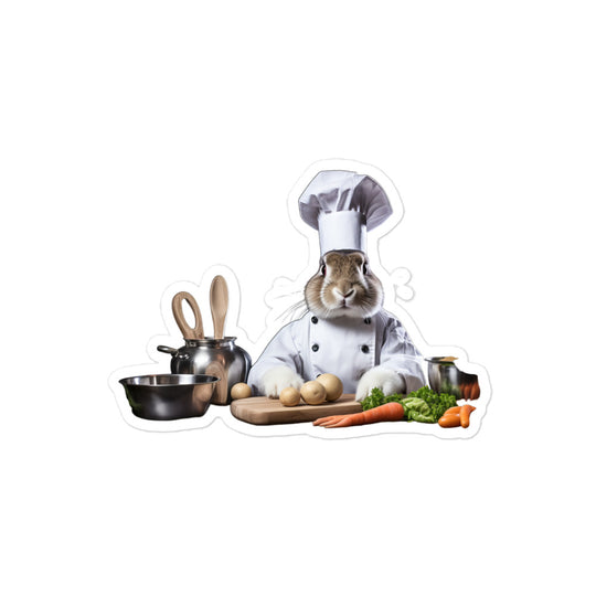 Californian Chef Bunny Sticker - Stickerfy.ai