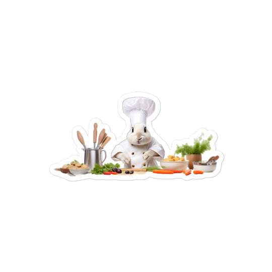 Californian Chef Bunny Sticker - Stickerfy.ai