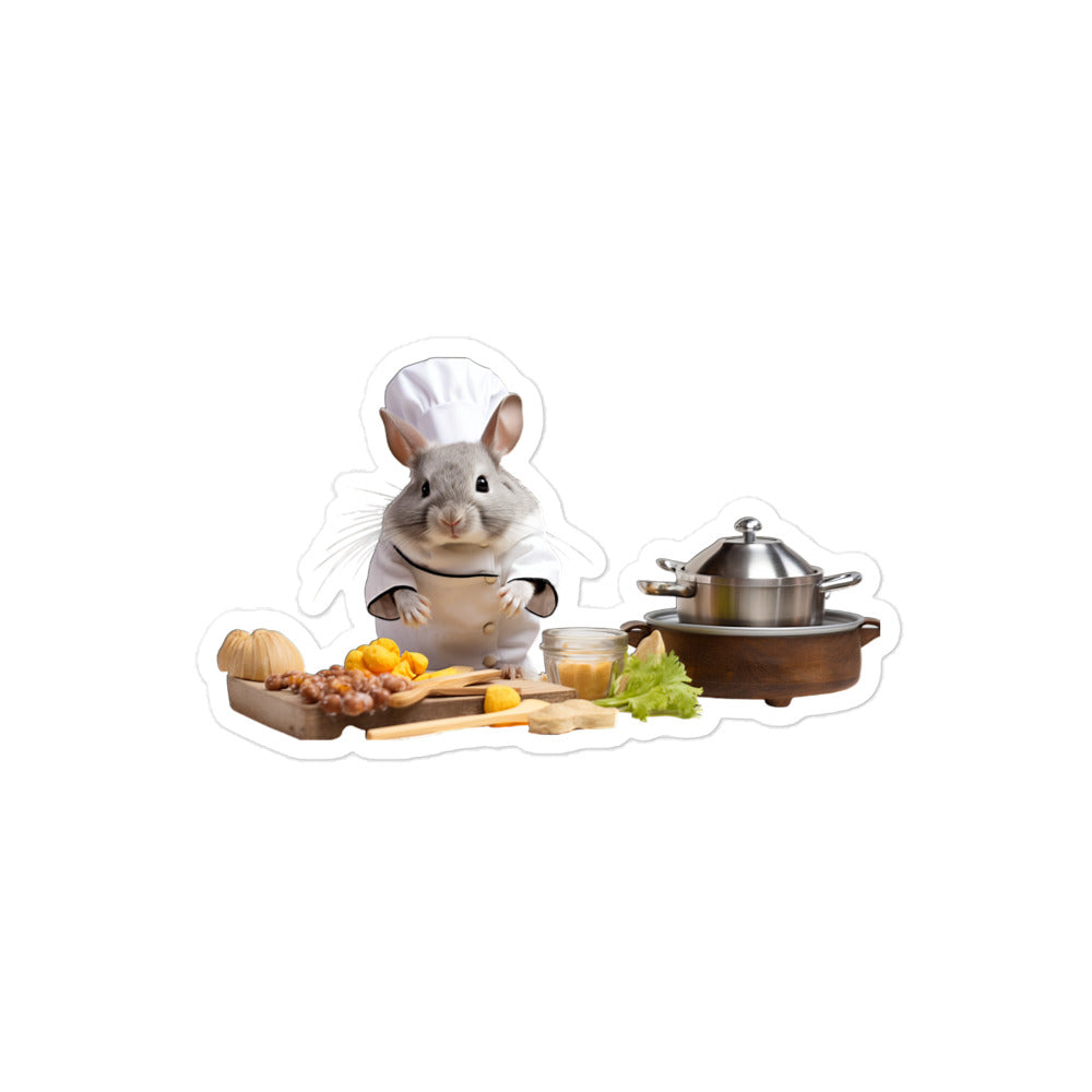 Chinchilla Chef Bunny Sticker - Stickerfy.ai