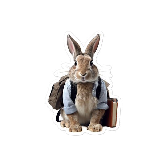 Dutch Enthusiastic Student Bunny Sticker - Stickerfy.ai