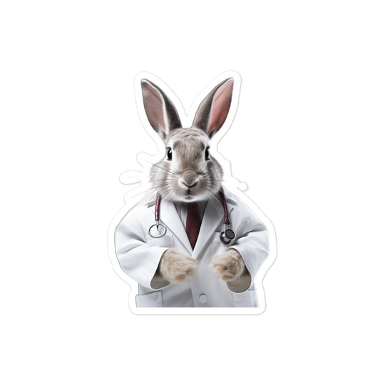 Dutch Compassionate Doctor Bunny Sticker - Stickerfy.ai