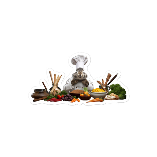 Flemish Giant Chef Bunny Sticker - Stickerfy.ai