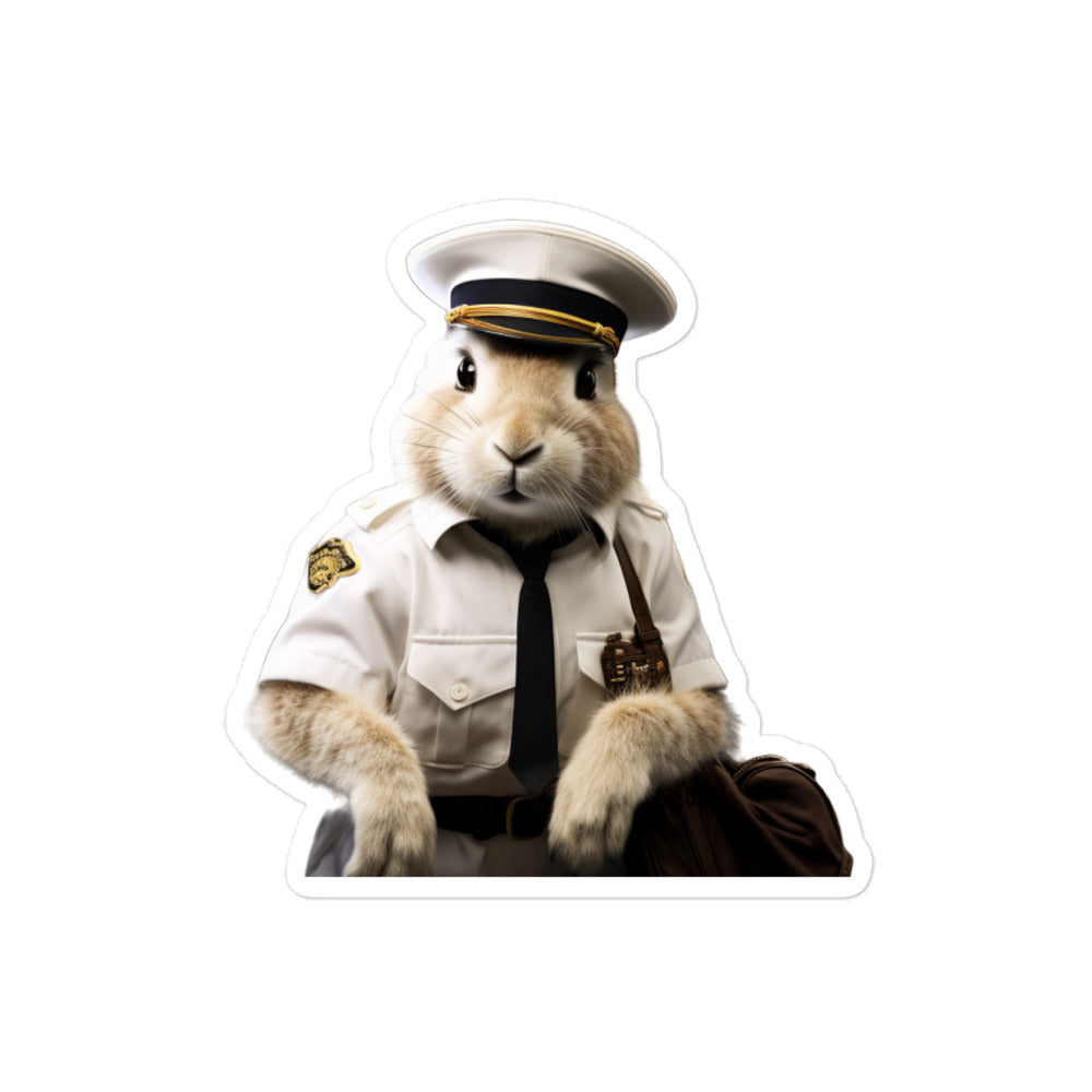 Havana Transit Operator Bunny Sticker - Stickerfy.ai