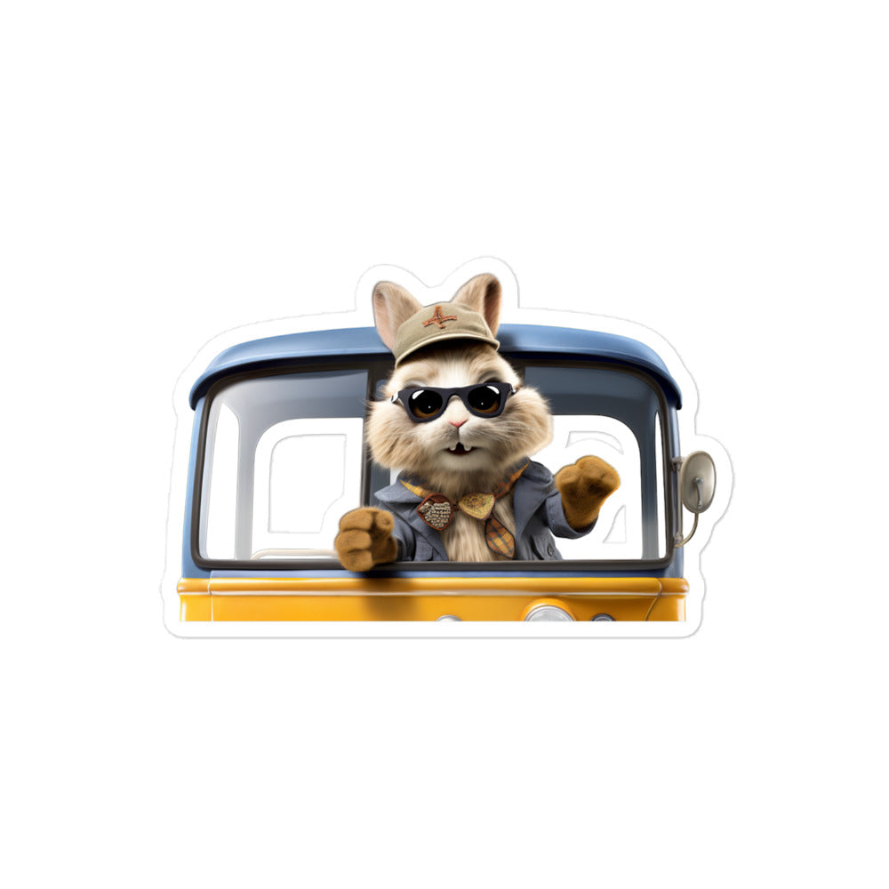 Himalayan Transit Operator Bunny Sticker - Stickerfy.ai